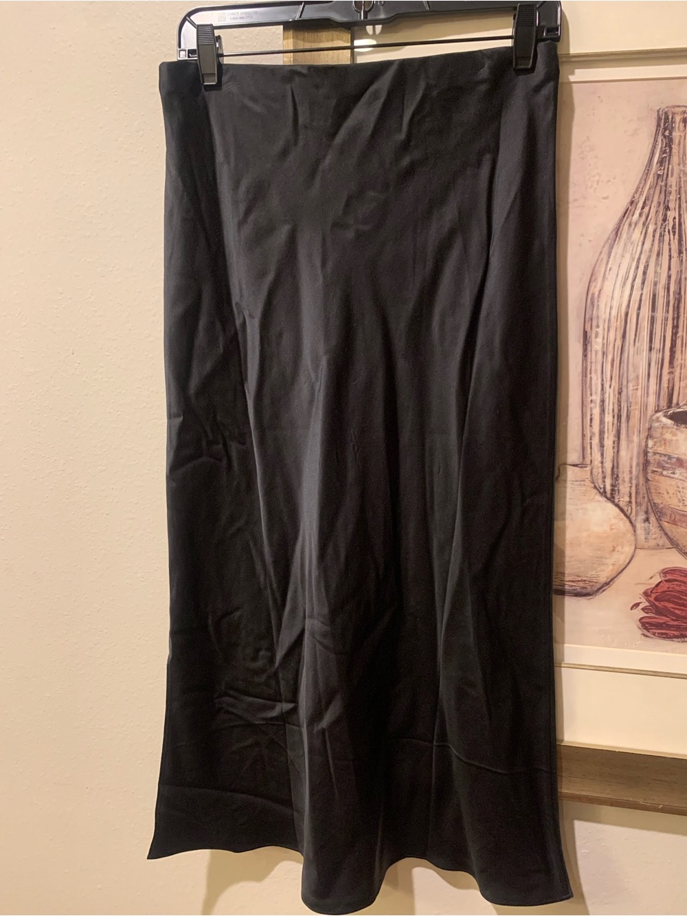 Frame Denim Black 100% silk skirt - Picture 2 of 10